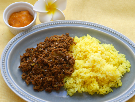 柿チャツネのキーマカレー